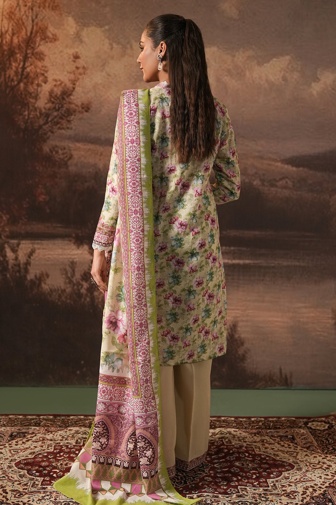 Zellbury 3Pc Printed khaddar Suit 0116966 | WUW24X30458 gulbuy.com