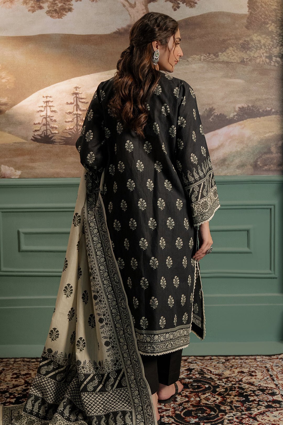 Zellbury 3Pc Printed khaddar Suit 0116914 | WUW24X30461 gulbuy.com