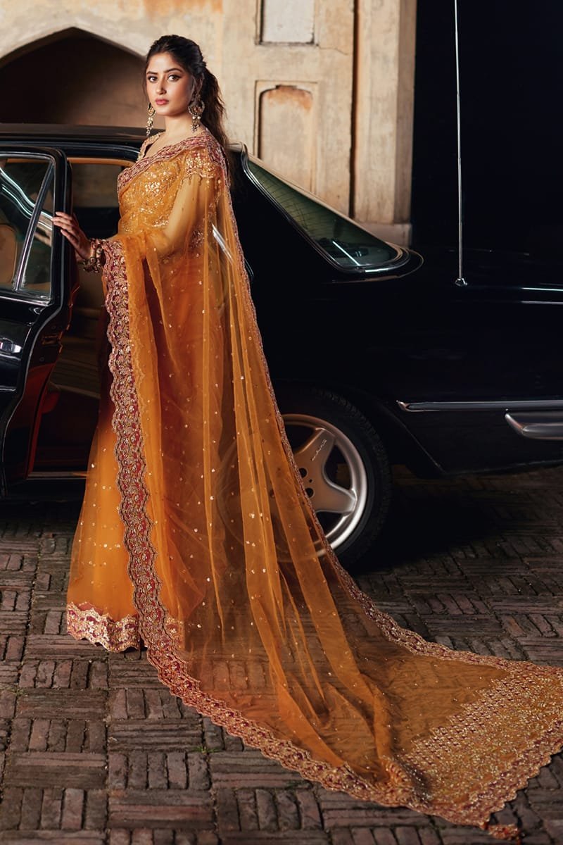 Qalamkar 3Pc Embroidered Raw Silk Suit Raniya SH-02 gulbuy.com