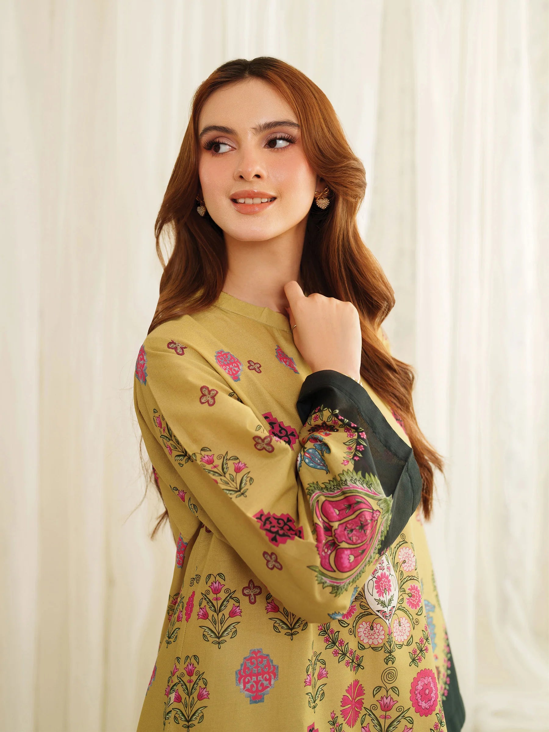 Garnet 2Pc Printed Lawn Suit Zerin gulbuy.com