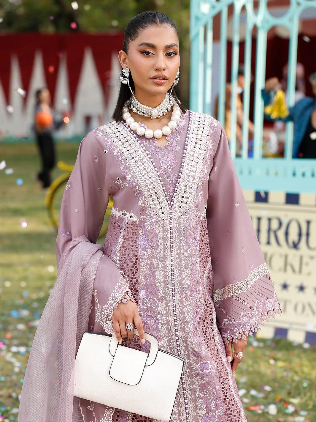 Binilyas 3Pc Embroidered Lawn Suit 32-B image 2