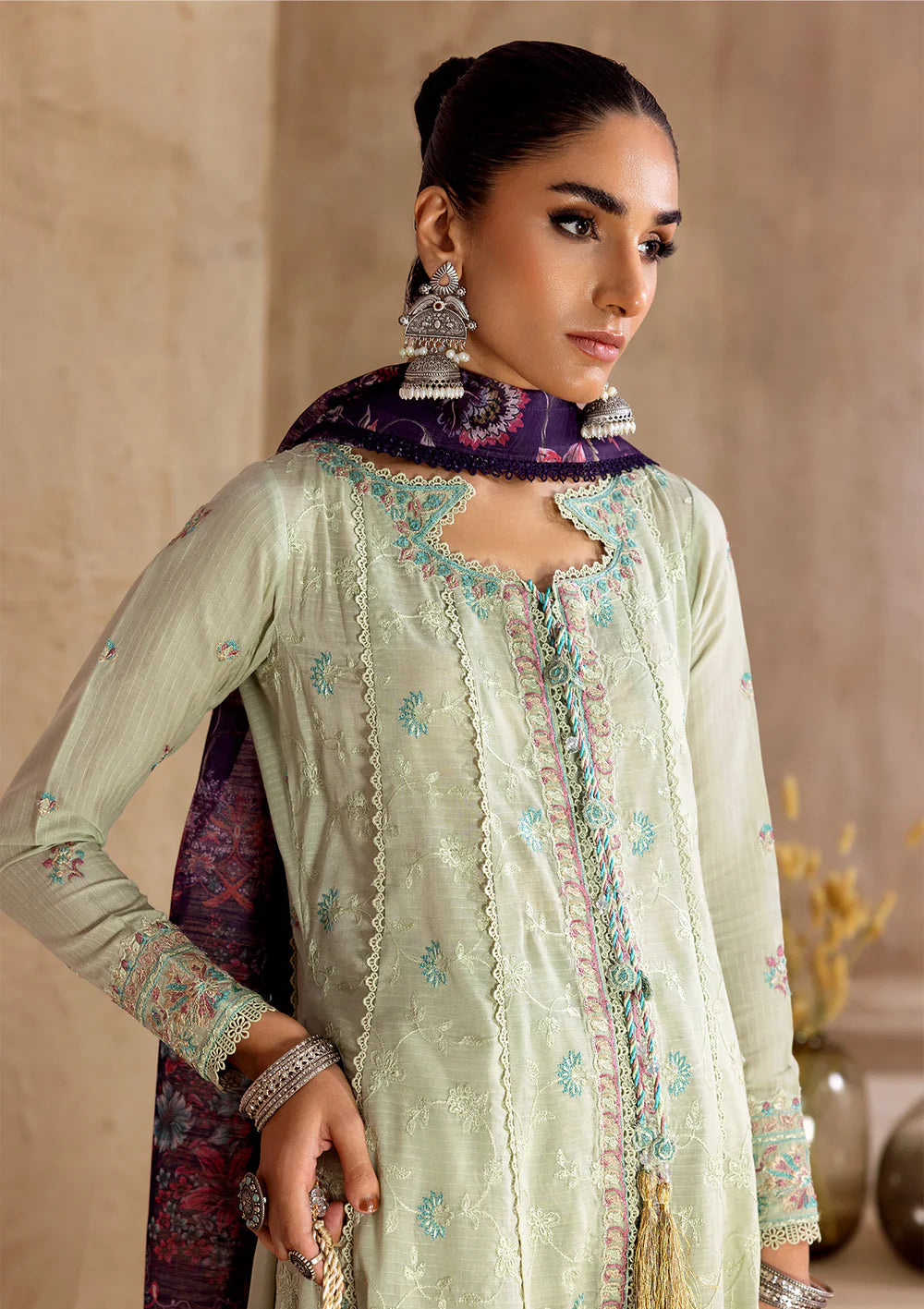 Aik Atelier 3Pc Embroidered Jacquard Suit '25 D1-LOOK 12 gulbuy.com