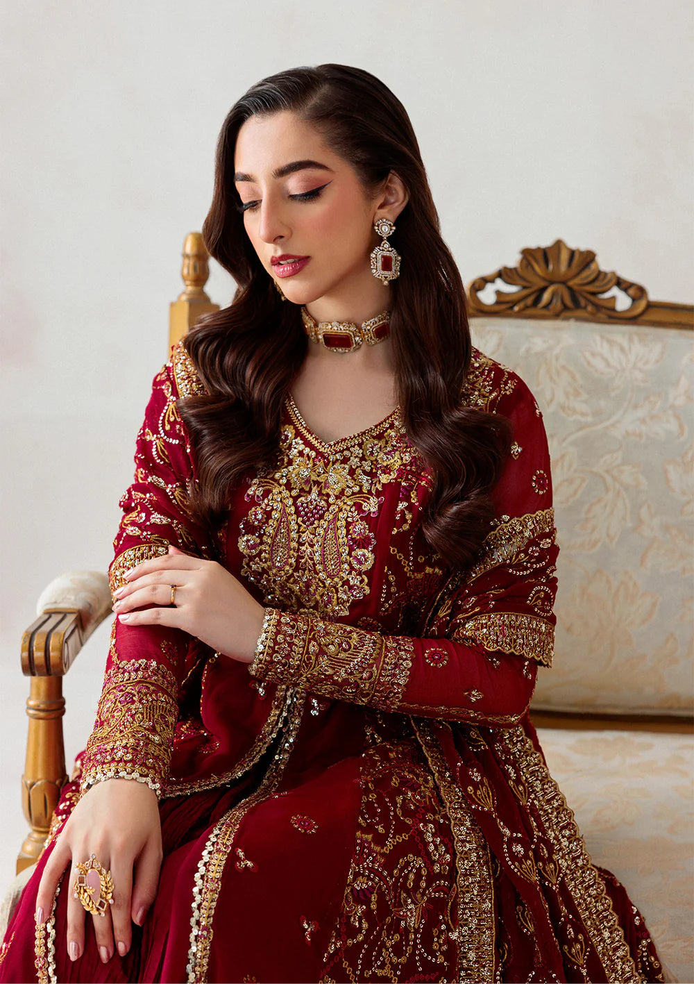 Aik Atelier 3Pc Embroidered Chiffon Suit '25 Vol. 1-Look 06 gulbuy.com