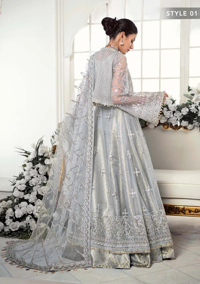 Aik Atelier 3PC Embroidered Organza Suit '22-Look 07 gulbuy.com
