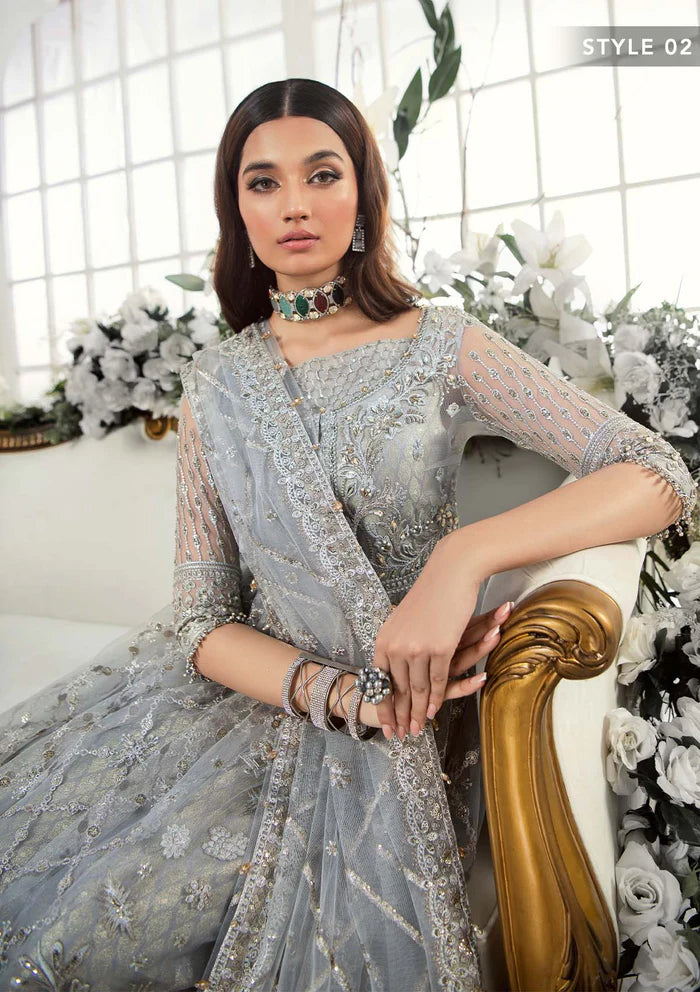 Aik Atelier 3PC Embroidered Organza Suit '22-Look 07 gulbuy.com