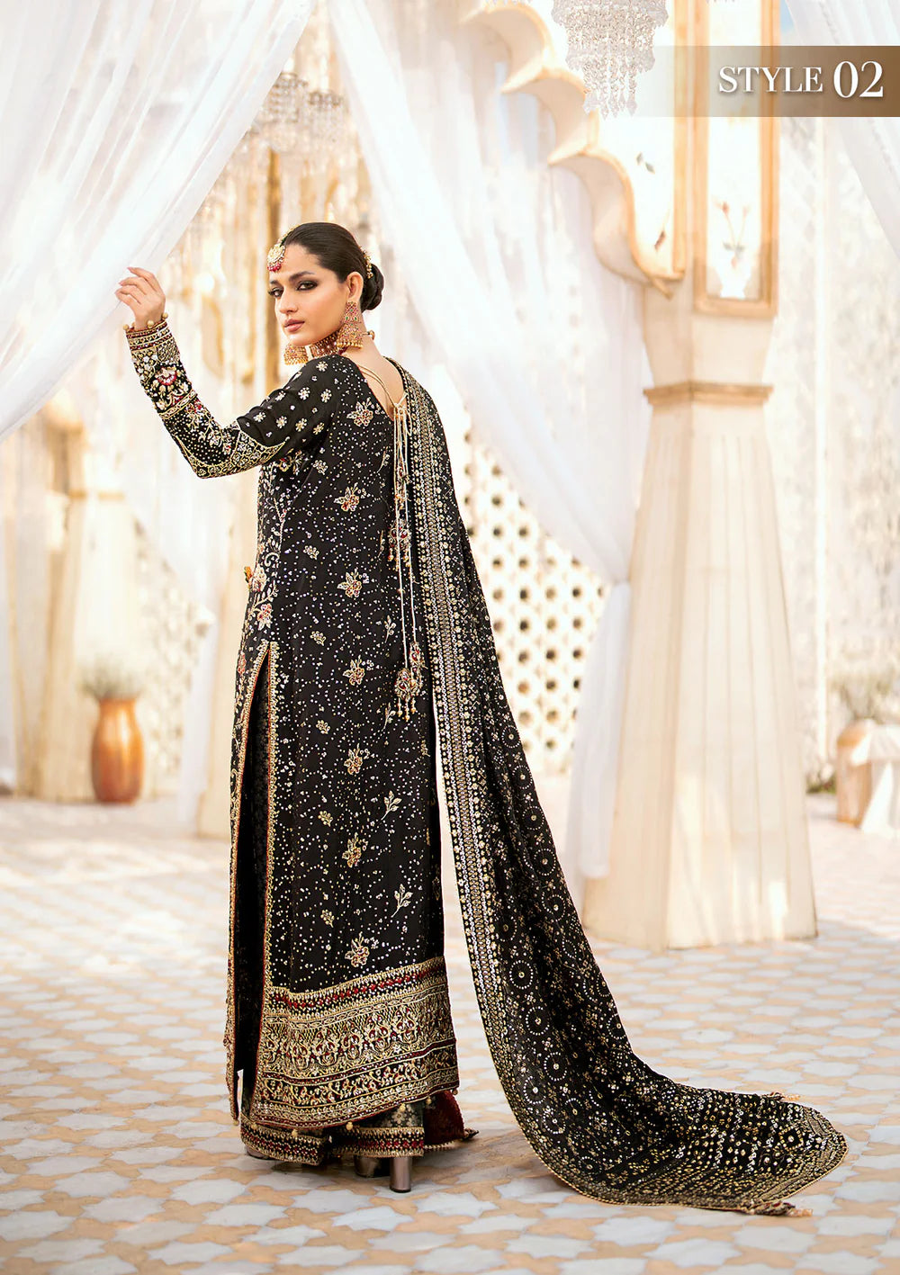 Aik Atelier 3PC Embroidered Organza Suit '24 VOL. 1-LOOK 04 gulbuy.com