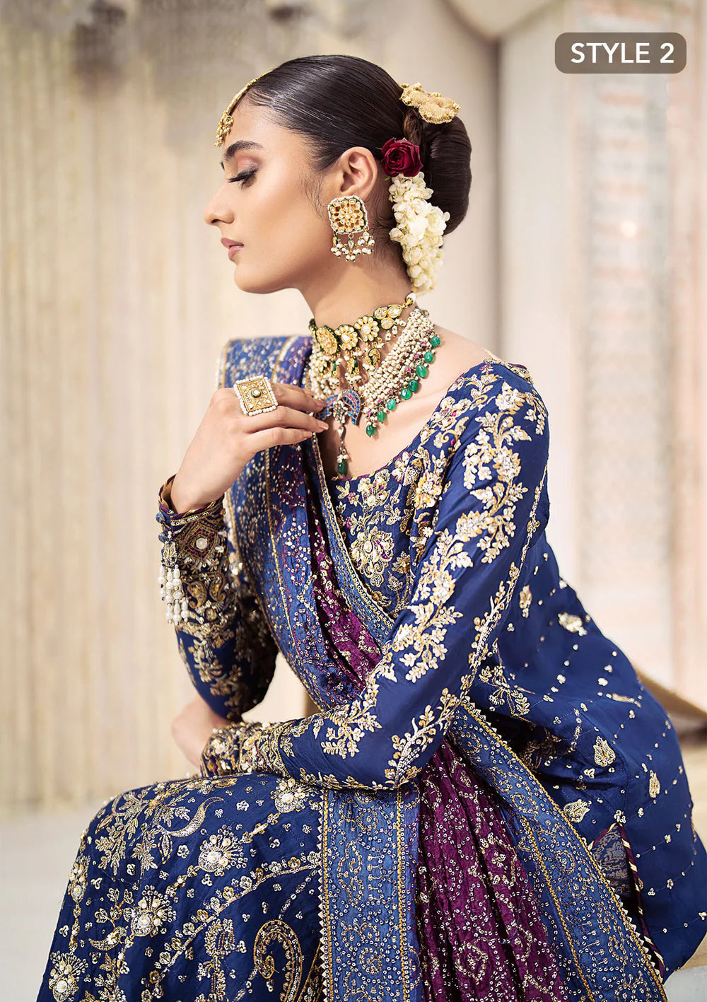 Aik Atelier 3PC Embroidered Organza Suit VOL. 2-LOOK 05 gulbuy.com