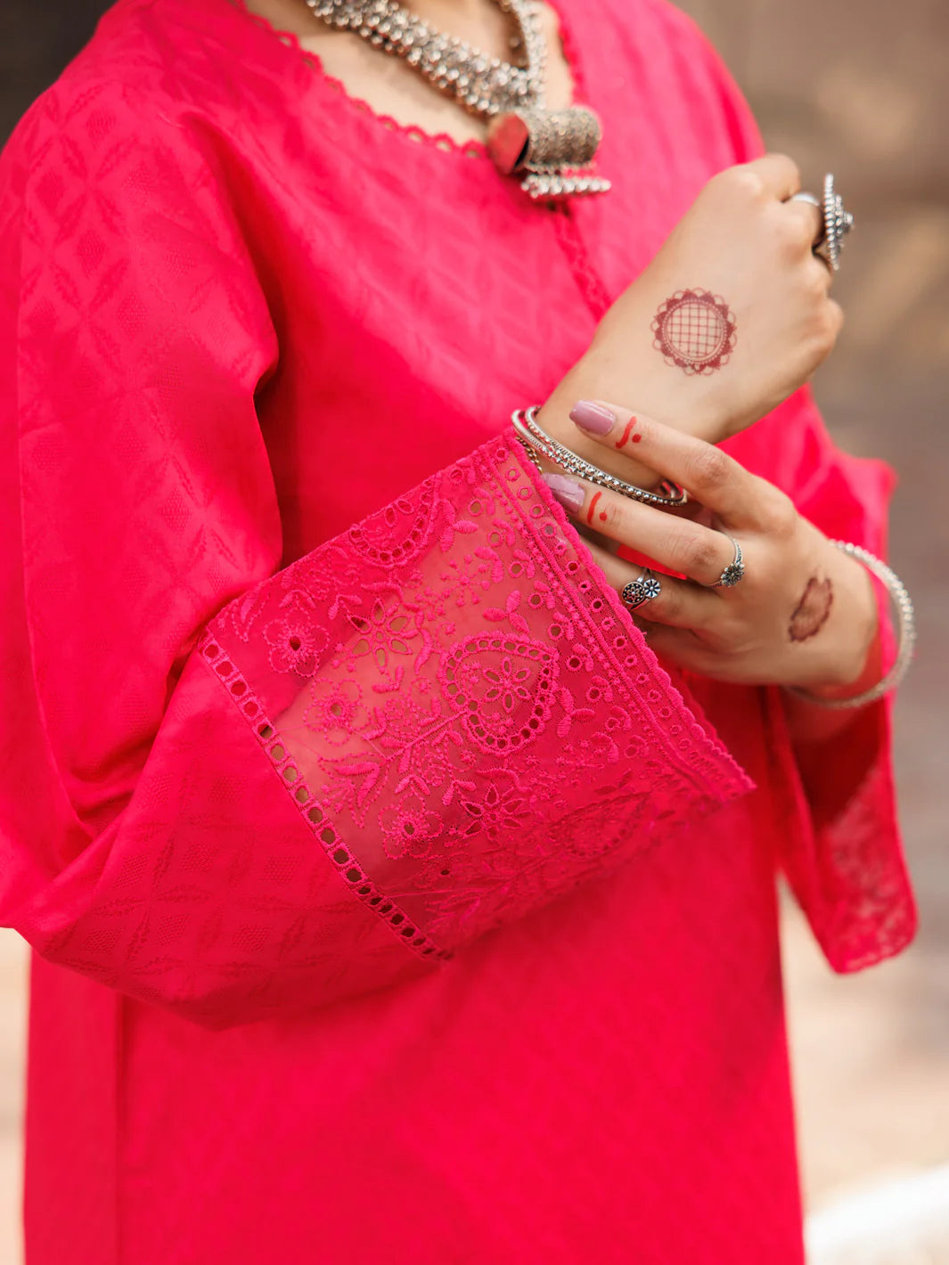 Almirah 2Pc Embroidered Jacquard Suit LKS-1054 gulbuy.com