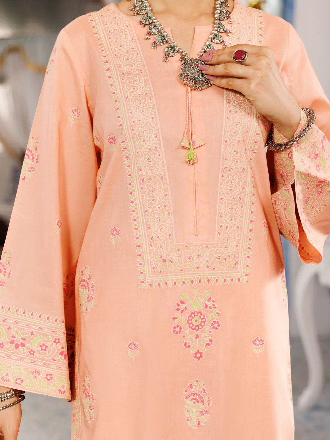 Almirah 2Pc Printed Cambric Suit LKS-1056 gulbuy.com