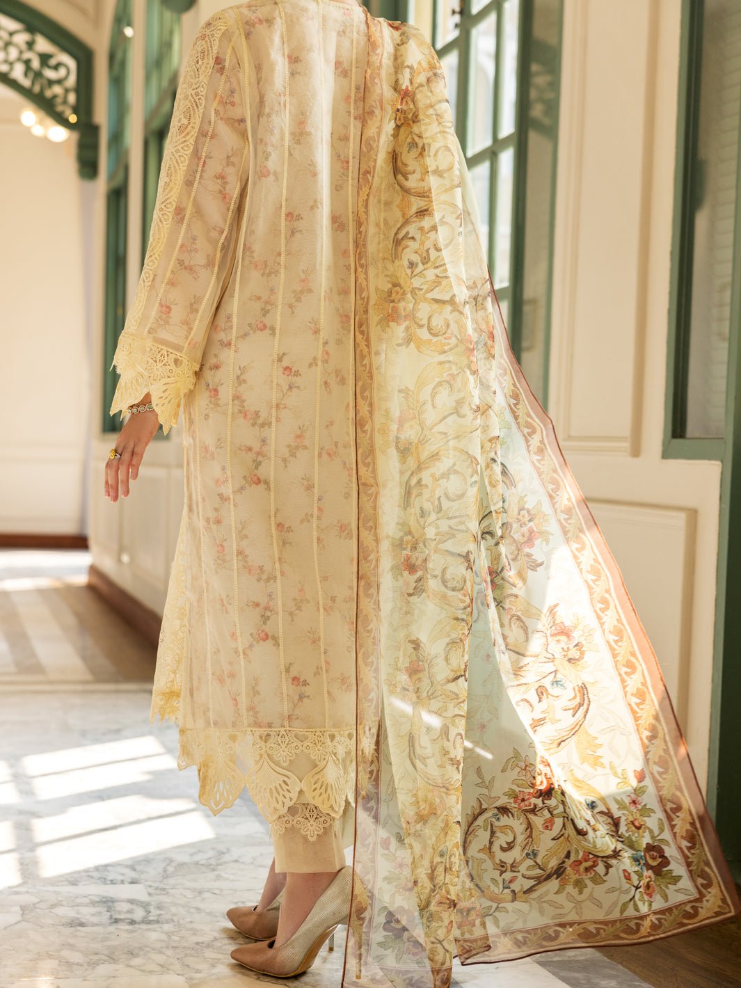 ALMIRAH 3 PIECE EMBROIDERED ORGANZA SUIT (ALP-3PS-1786) gulbuy.com