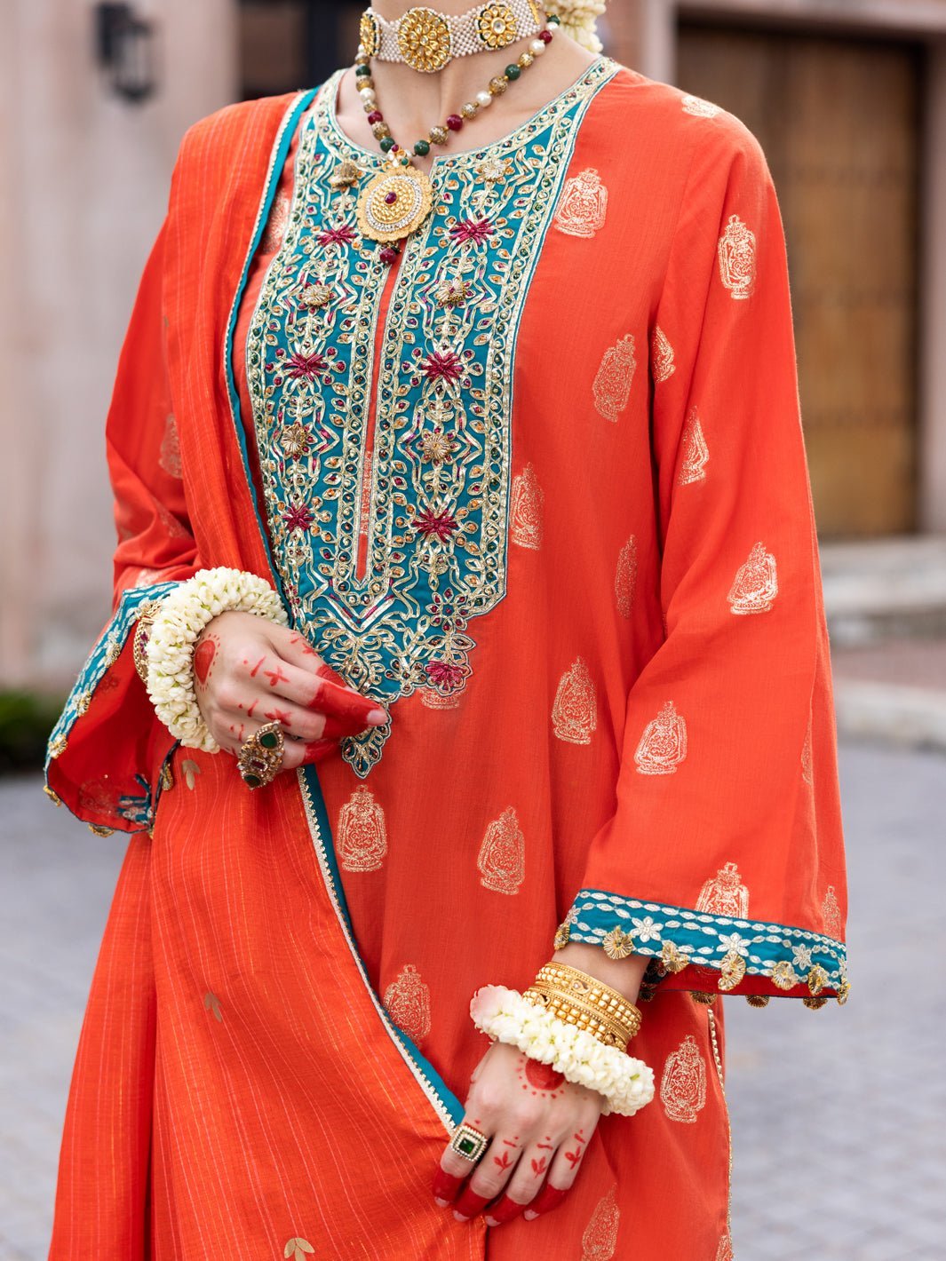 ALMIRAH 3 PIECE COTTON JACQUARD SUIT (ALP-3PS-1856) gulbuy.com