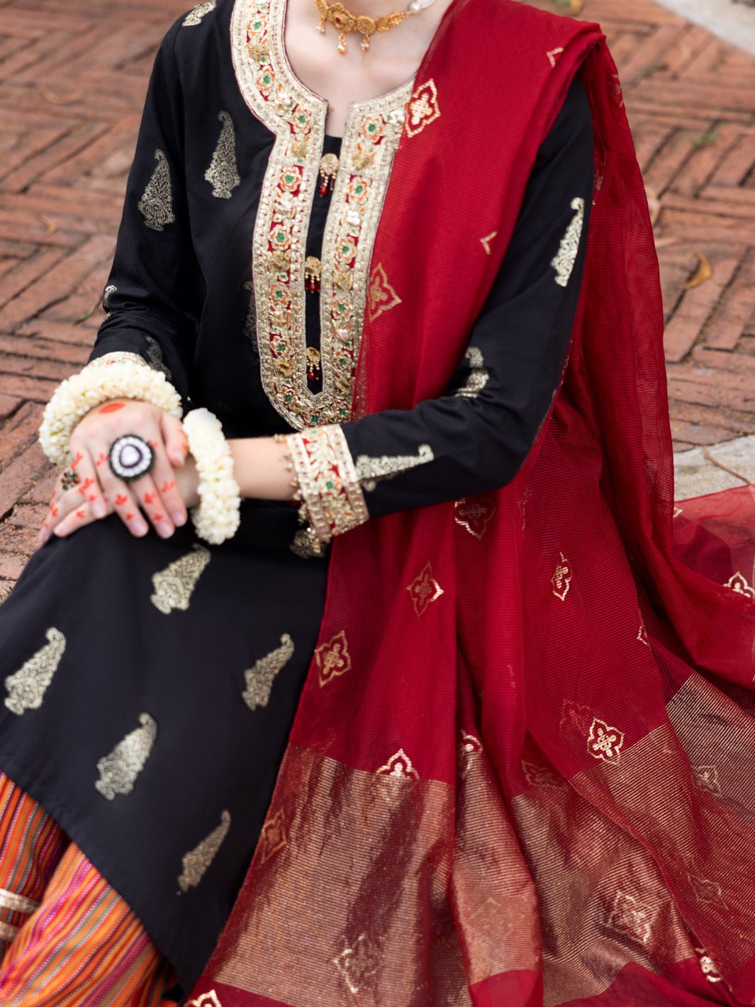 ALMIRAH 3 PIECE COTTON JACQUARD SUIT (ALP-3PS-1857) gulbuy.com