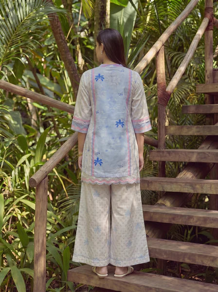 Dhanak 2Pc Printed Lawn Suit SS26DC-2604 SKY BLUE