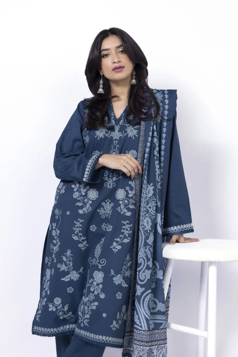 Khaadi 3Pc Embroidered Dobby Suit AS1501AST gulbuy.com
