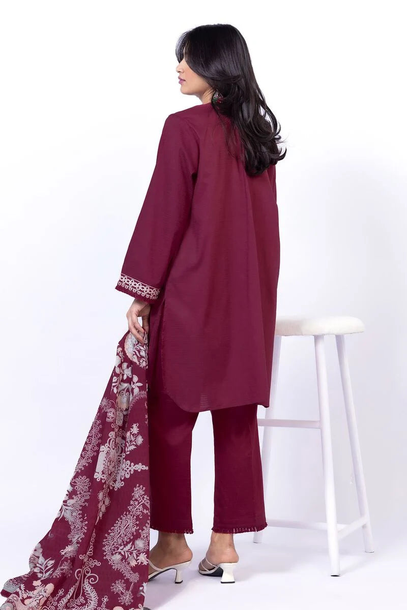 Khaadi 3Pc Embroidered Dobby Suit AS1502BST gulbuy.com
