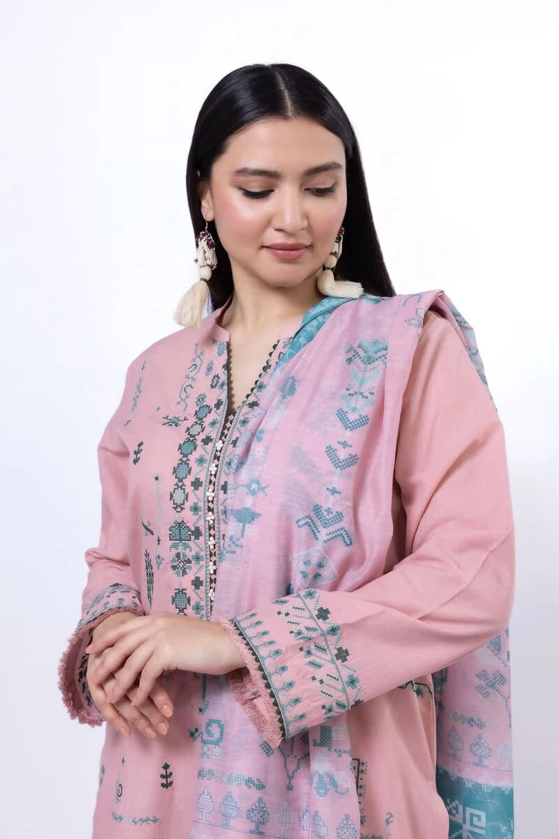 Khaadi 3Pc Embroidered Cambric Suit AS2301AST gulbuy.com