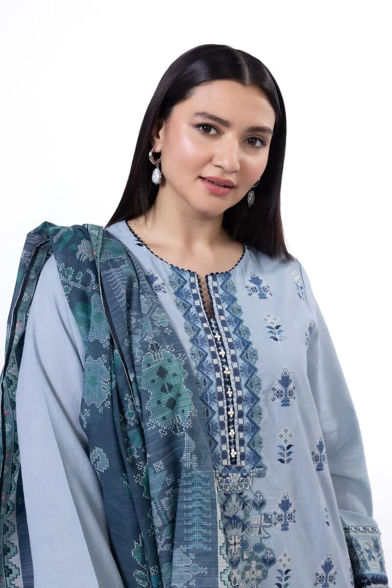 Khaadi 3Pc Embroidered Cotton Suit AS2304AST gulbuy.com