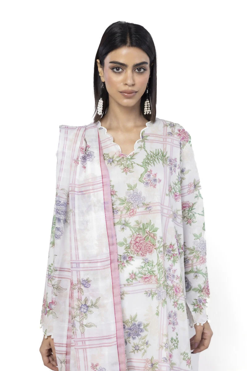 Khaadi 3Pc Embroidered Lawn Suit AS3706A gulbuy.com