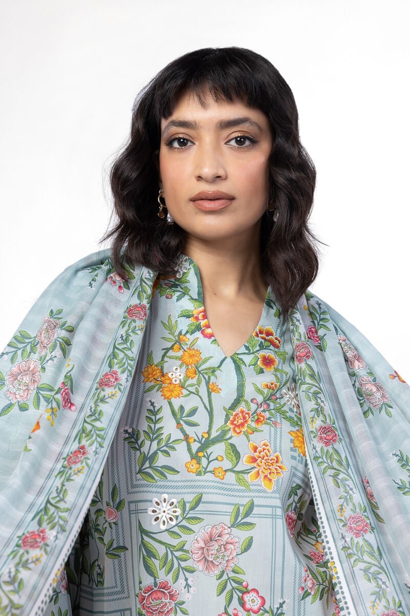 Khaadi 2Pc Embroidered Lawn Suit AS3708A gulbuy.com