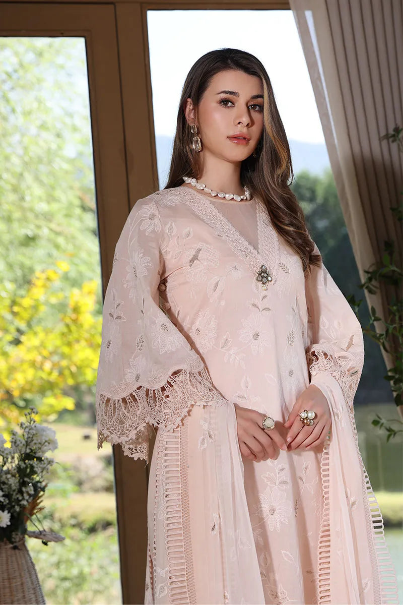 BAREEZA 3P EMBROIDERED LAWN SUIT FLORAL DELECACY gulbuy.com
