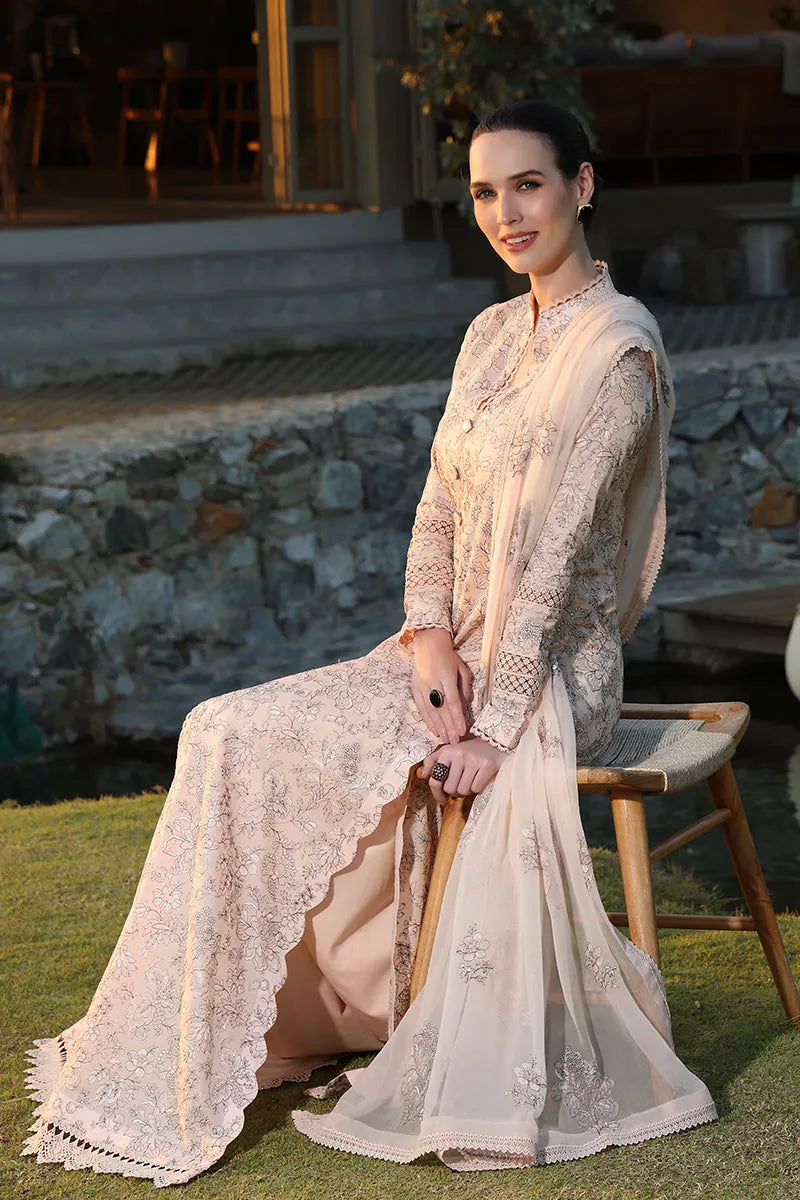 BAREEZA 3P EMBROIDERED LAWN SUIT EXOTIC BLOOMS gulbuy.com