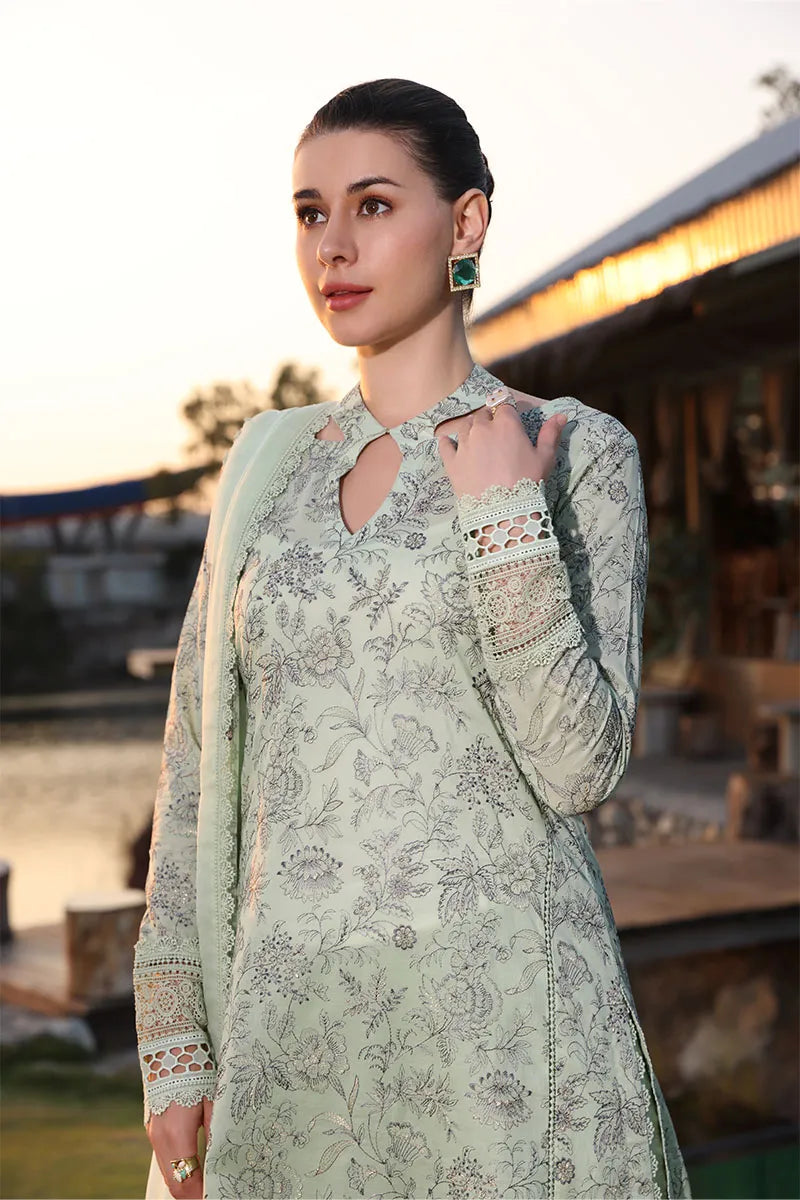 BAREEZA 3P EMBROIDERED LAWN SUIT EASTERN EDEN gulbuy.com
