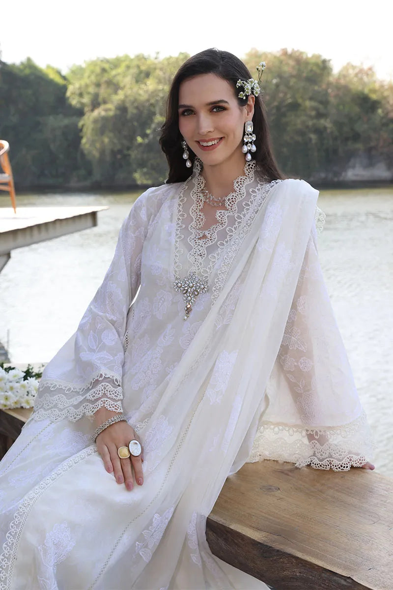 BAREEZA 3P EMBROIDERED LAWN SUIT BLOOMING ELEGANCE gulbuy.com