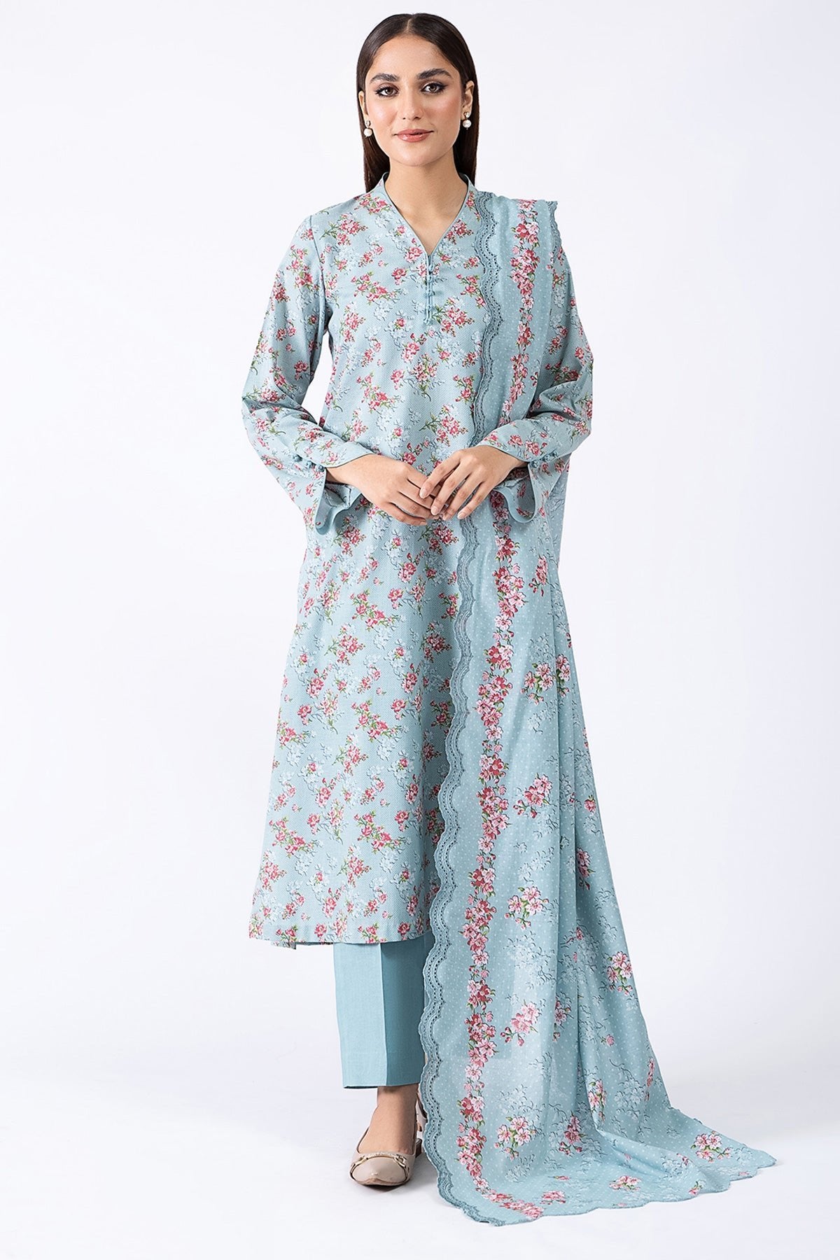 kayseria 3 Piece Khaddar Printed Suit (C5468-106)