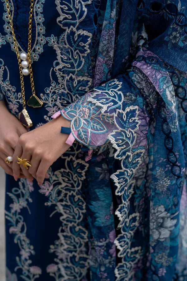 Aabyaan 3Pc Embroidered Lawn Suit AZURA (AS-03) gulbuy.com