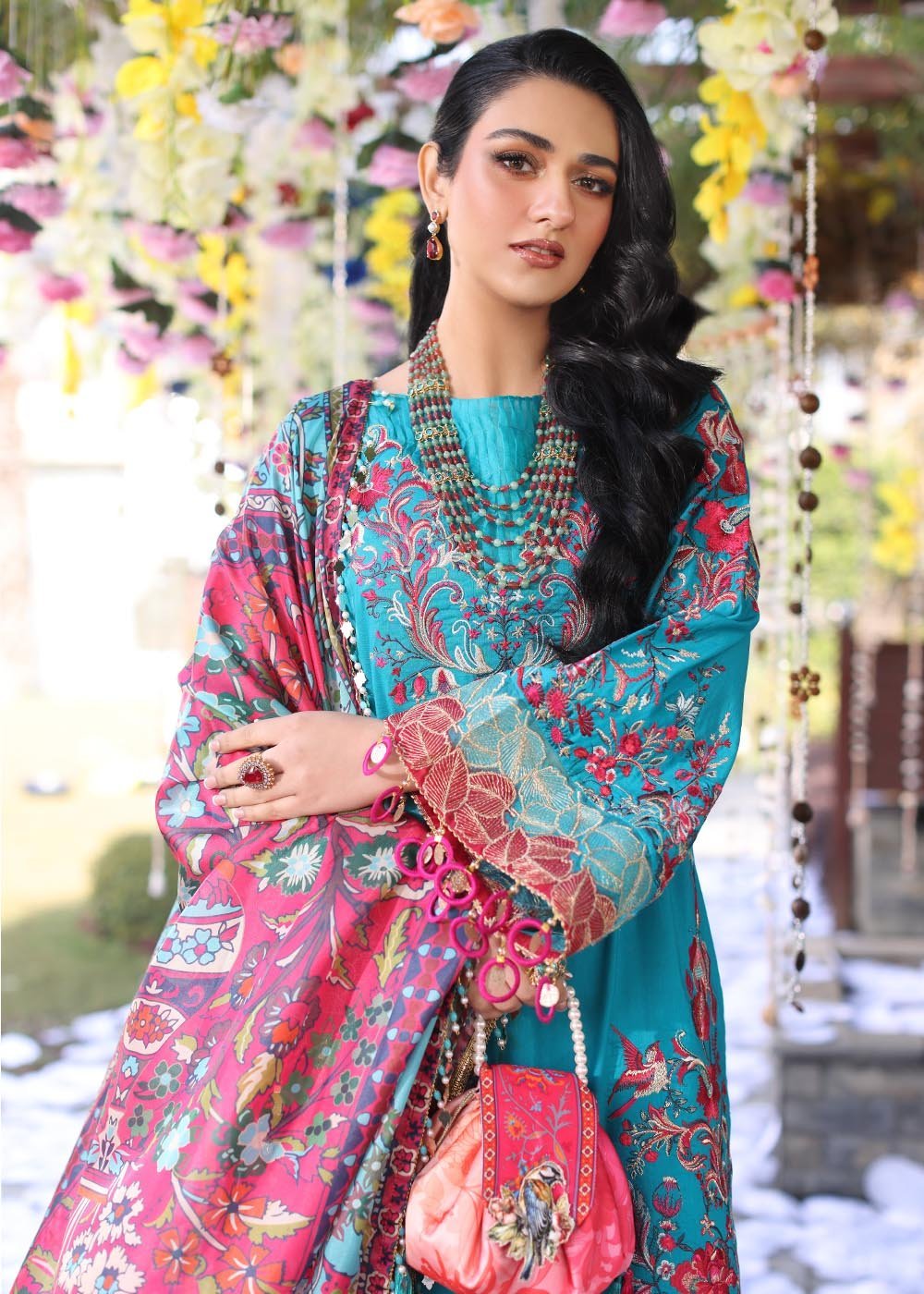 Musferah Saad Embroidered Lawn Suit Celestia gulbuy.com