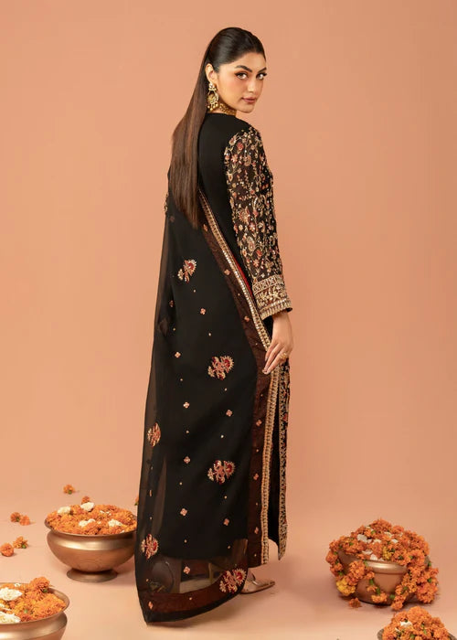 Agha Jaan 3Pc Embroidered Chiffon Suit Lajwanti gulbuy.com