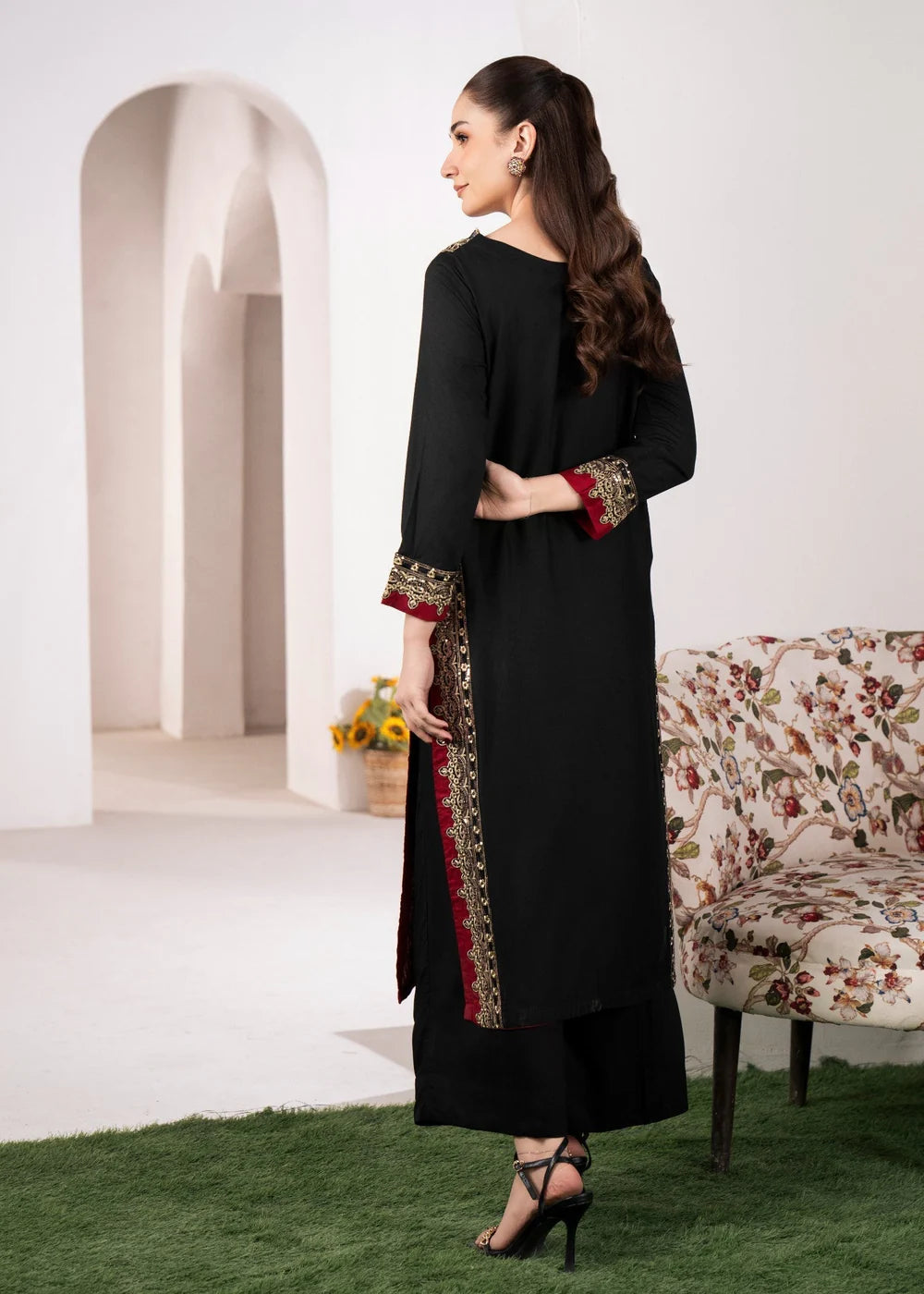 Sahibas By Mirza 2Pc Embroidered Lawn Suit Mashal gulbuy.com