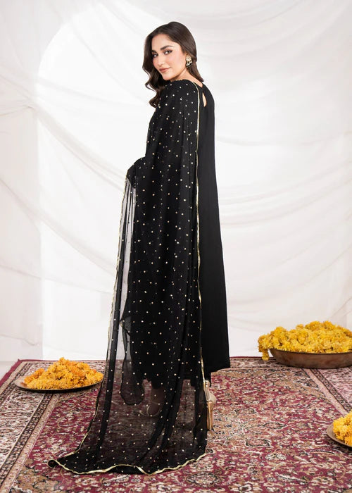 Agha Jaan 3Pc Embroidered Chiffon Suit Insia Zarnish gulbuy.com