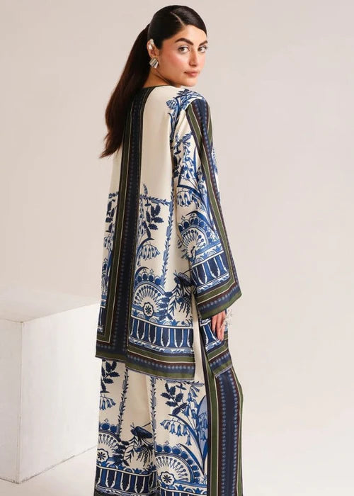 Midway Arts 2Pc Printed Silk Suit PFD1913 gulbuy.com
