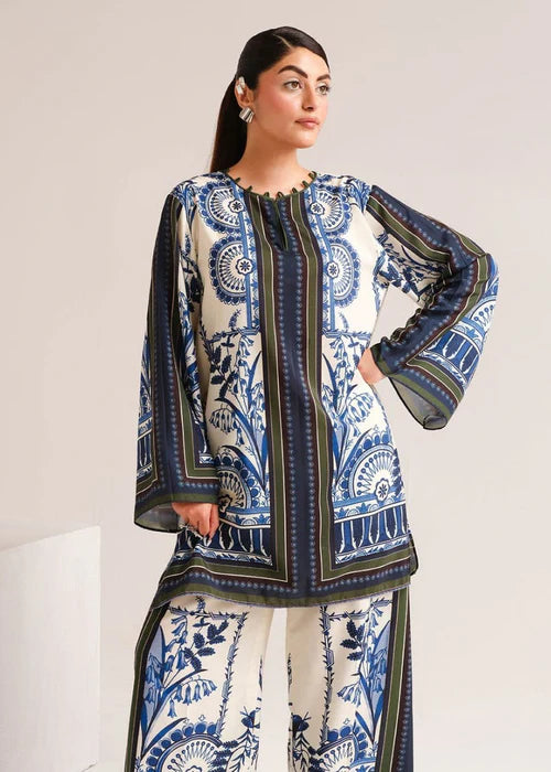 Midway Arts 2Pc Printed Silk Suit PFD1913 gulbuy.com