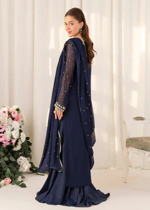 Agha jaan 3Pc Embroidered Chiffon Suit JUGNI gulbuy.com