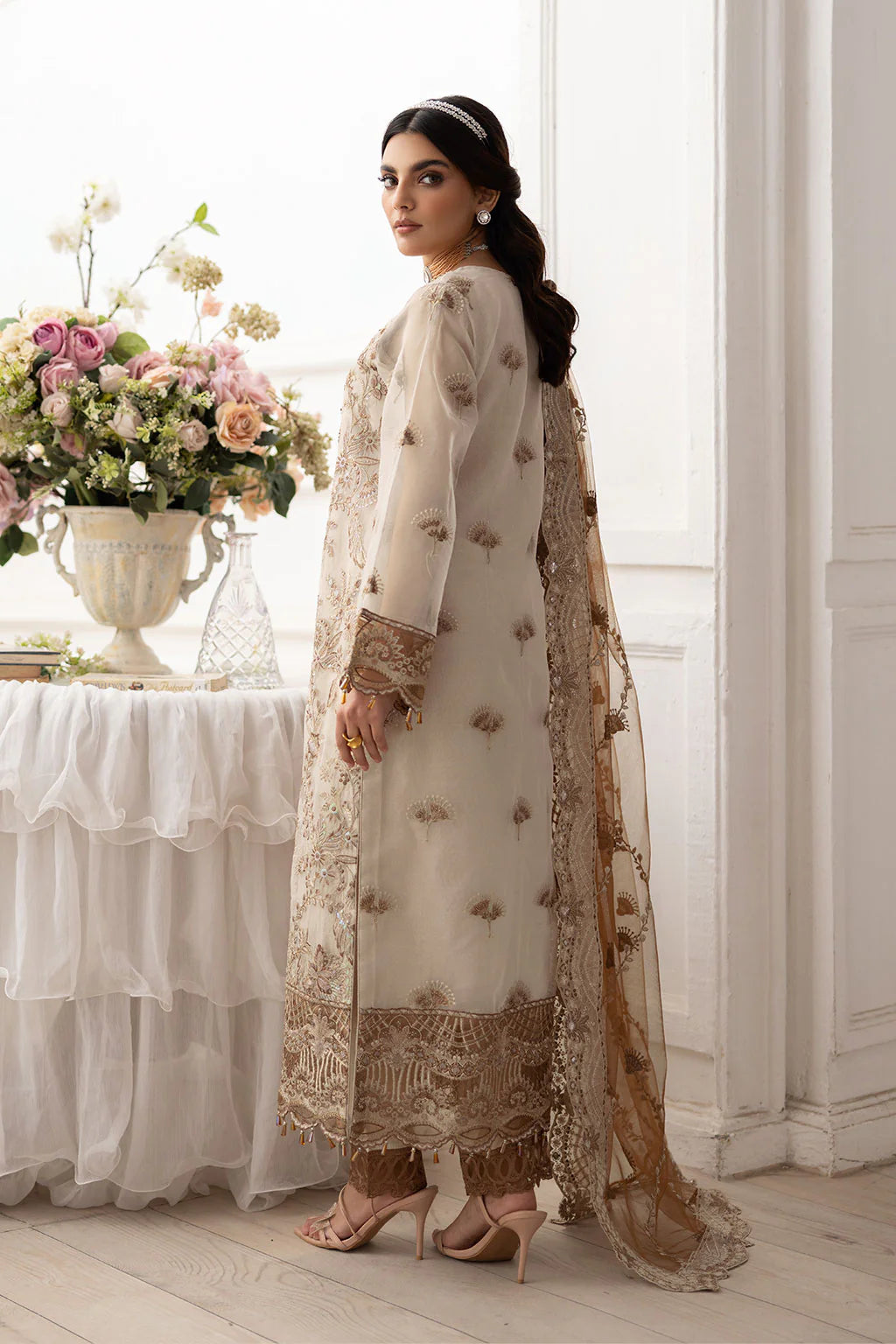 Ramsha 3Pc Embroidered Organza Suit P-209 gulbuy.com