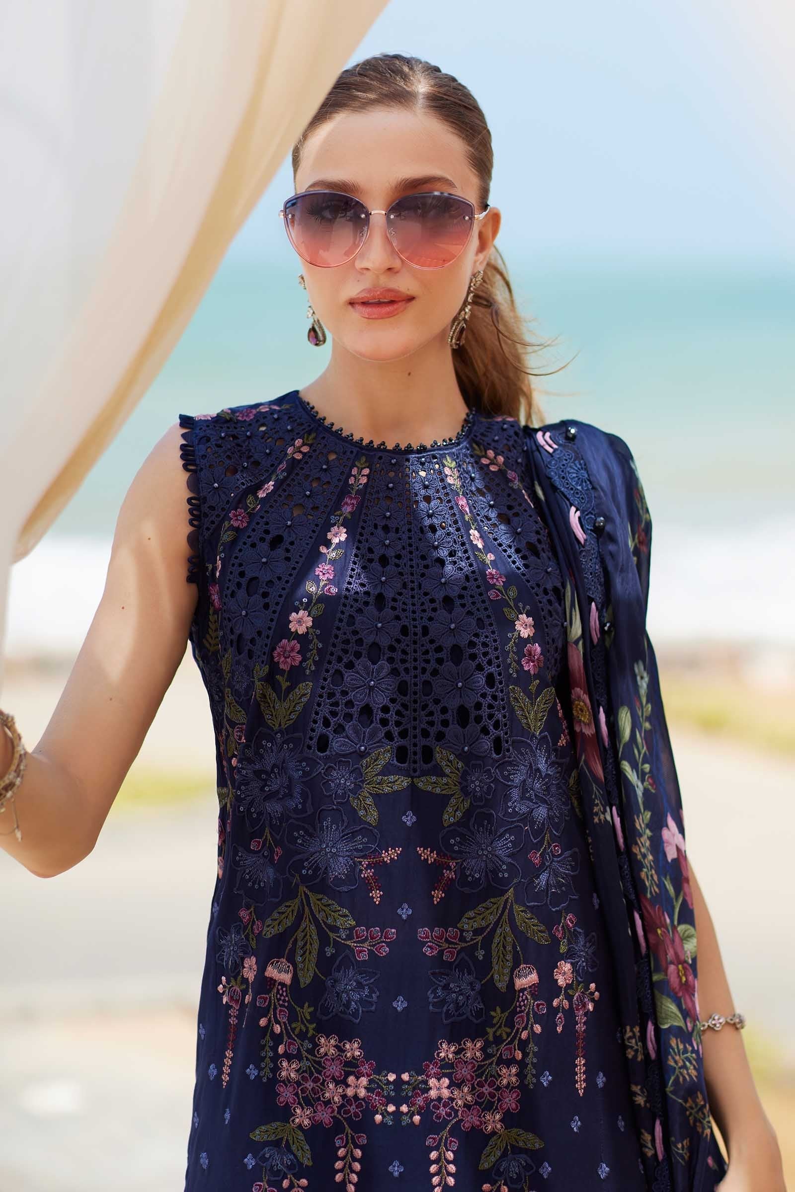 Maria B 3Pc Embroidered Lawn Suit EID LAWN-25-10 gulbuy.com