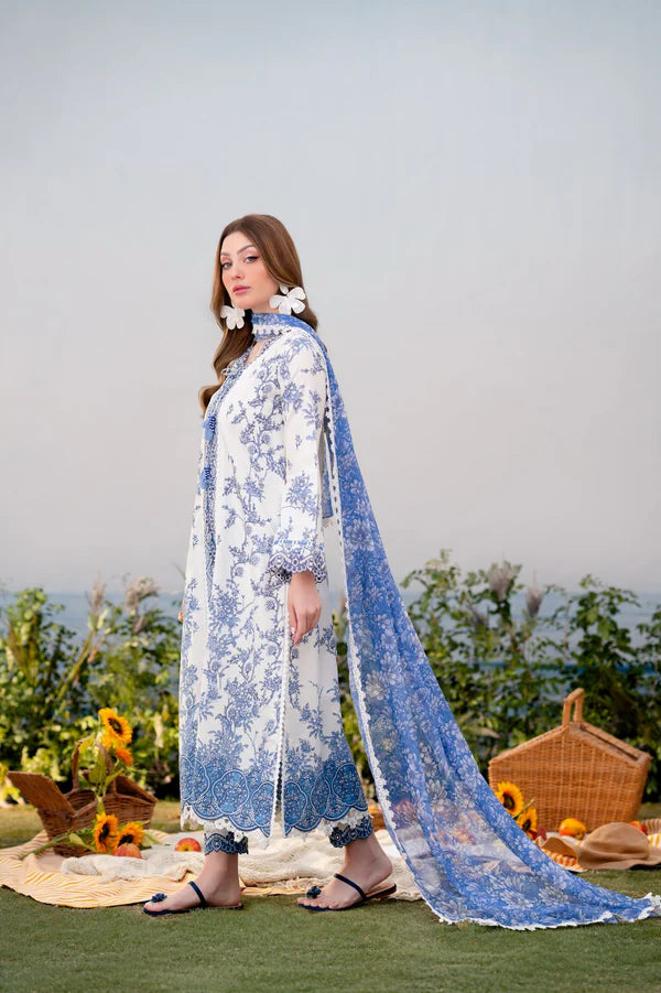 Aabyaan 3Pc Embroidered Lawn Suit ELYSIA (AR-01) gulbuy.com