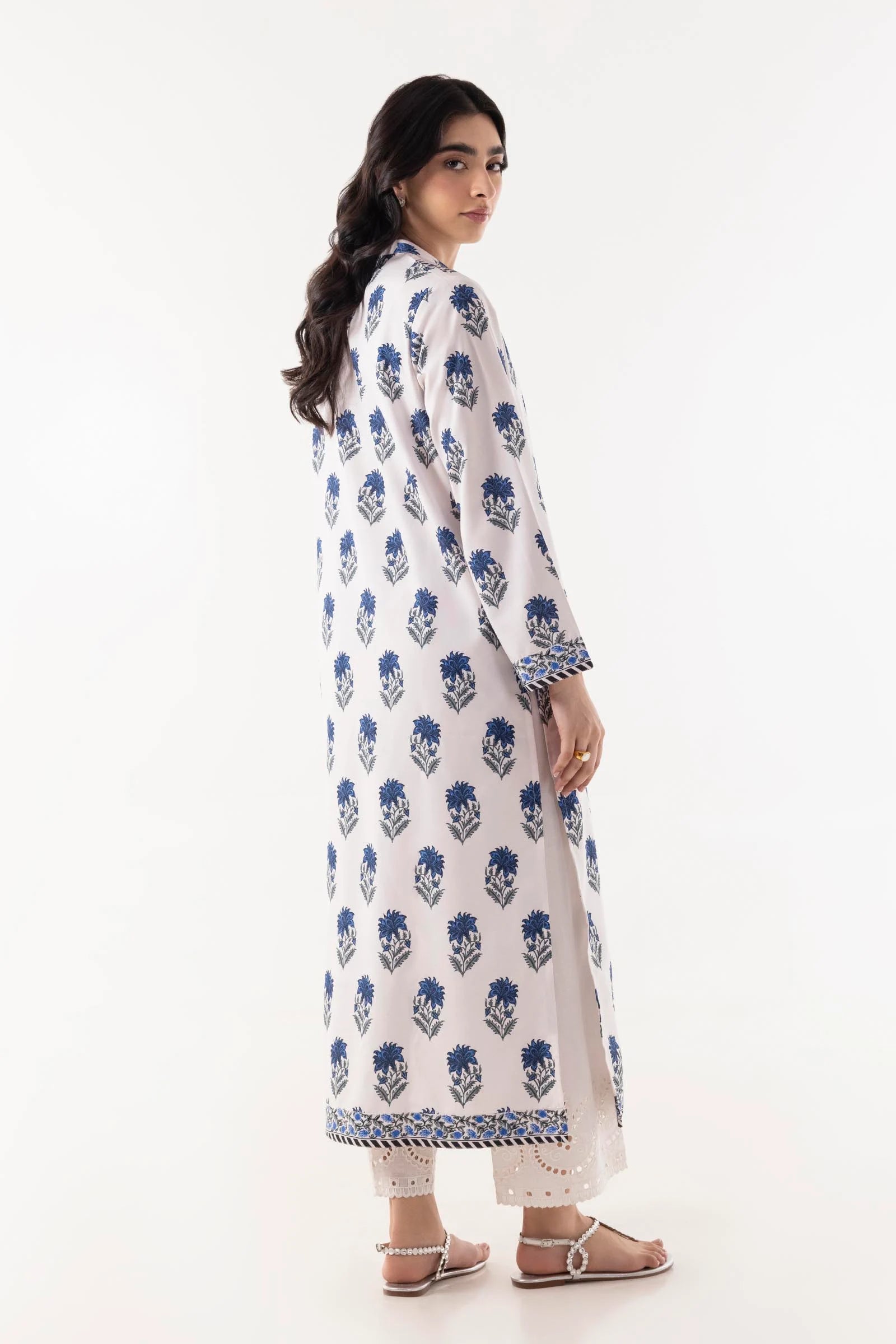 Sana Safinaz 2Pc Printed Slub Khaddar Suit FW24BSP112 gulbuy.com