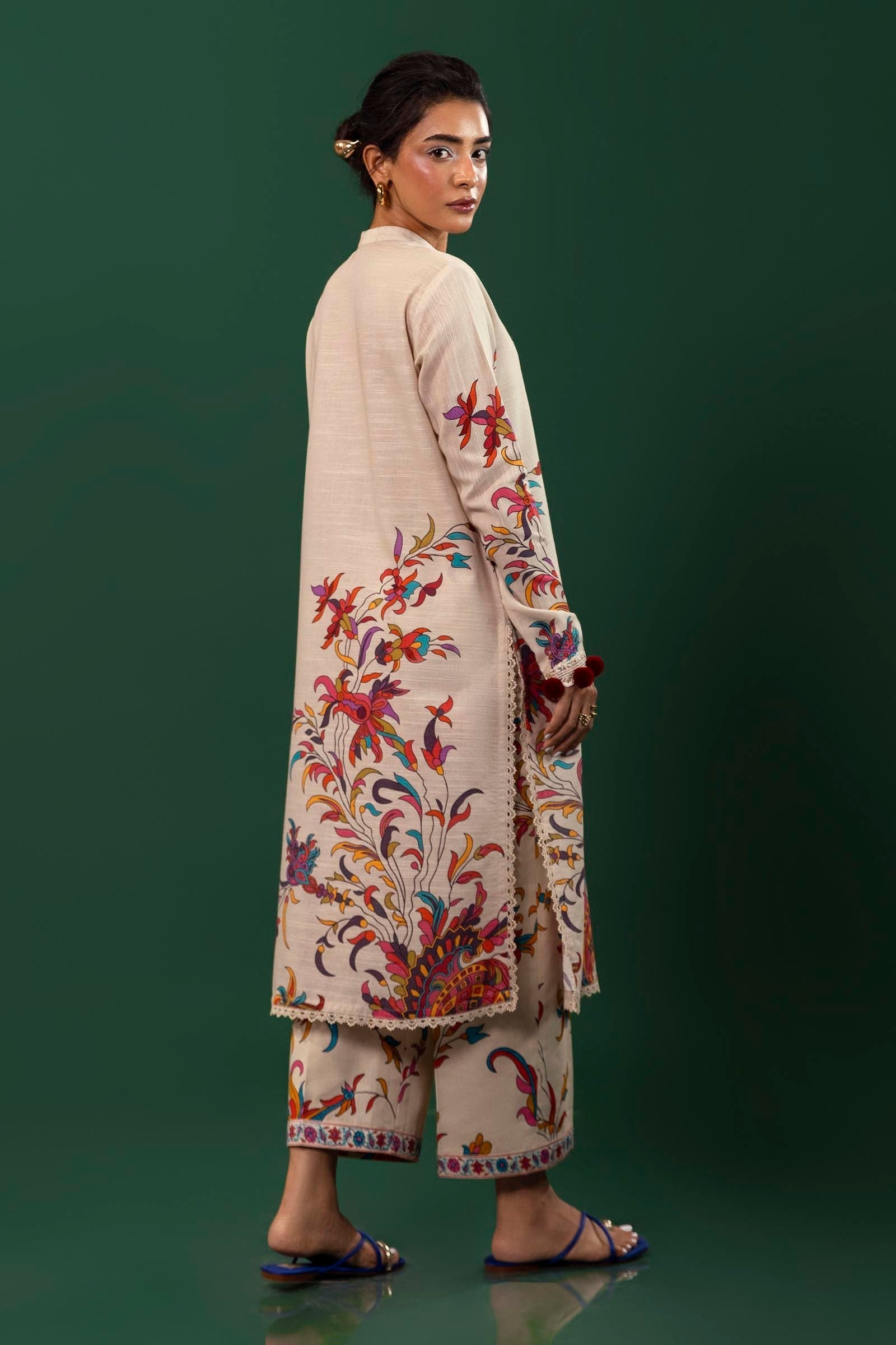 Sana Safinaz 2PC Embroidered &amp; Printed Khaddar Suit (H243-022A-2AC)