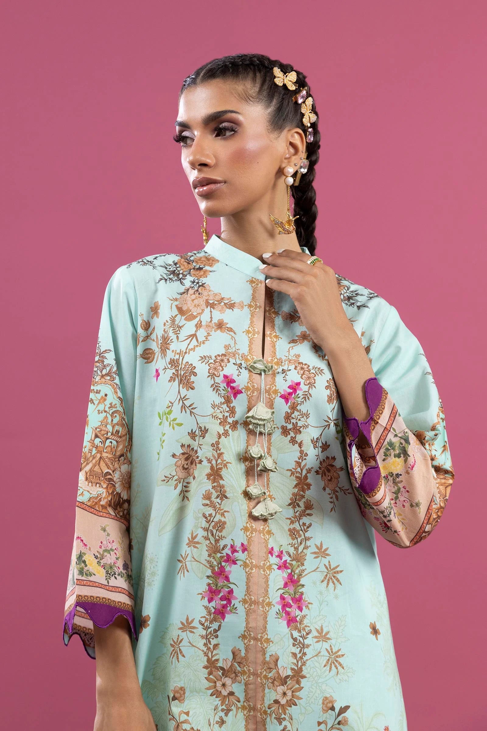 Sana Safinaz 2Pc Printed Lawn Suit H253-005B-2C gulbuy.com