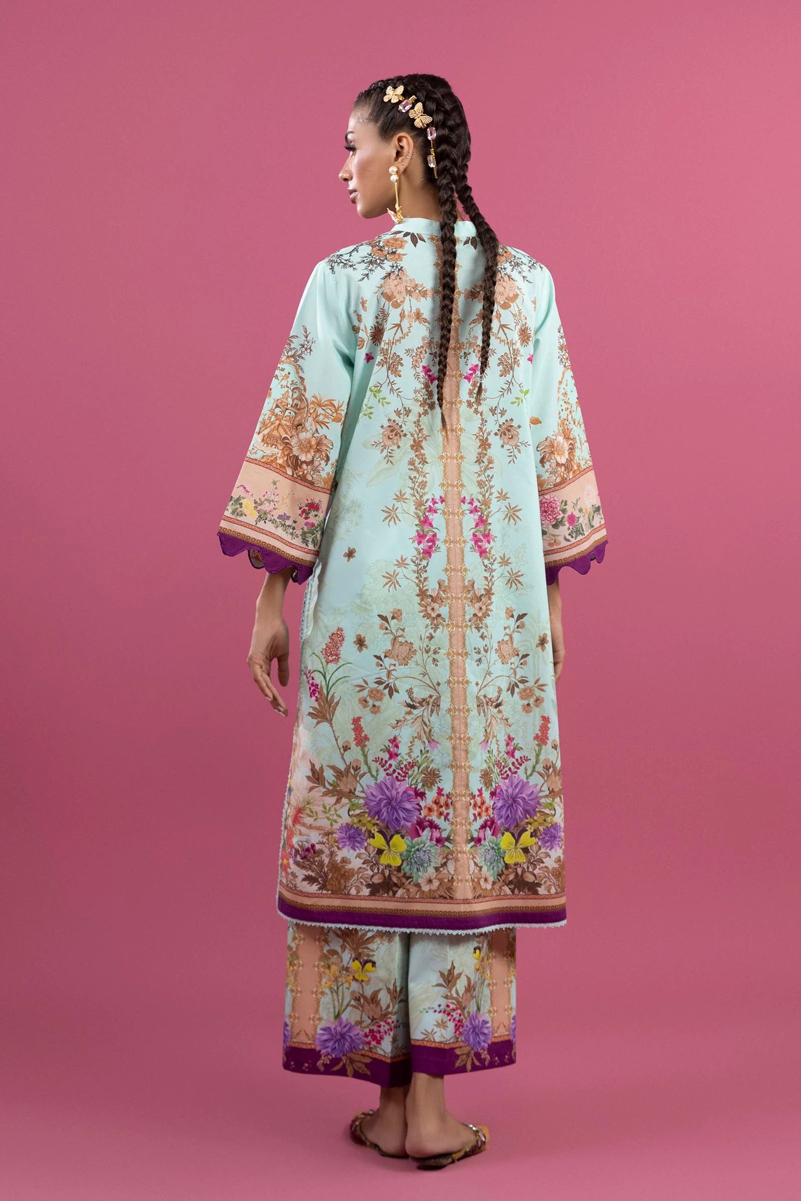 Sana Safinaz 2Pc Printed Lawn Suit H253-005B-2C gulbuy.com