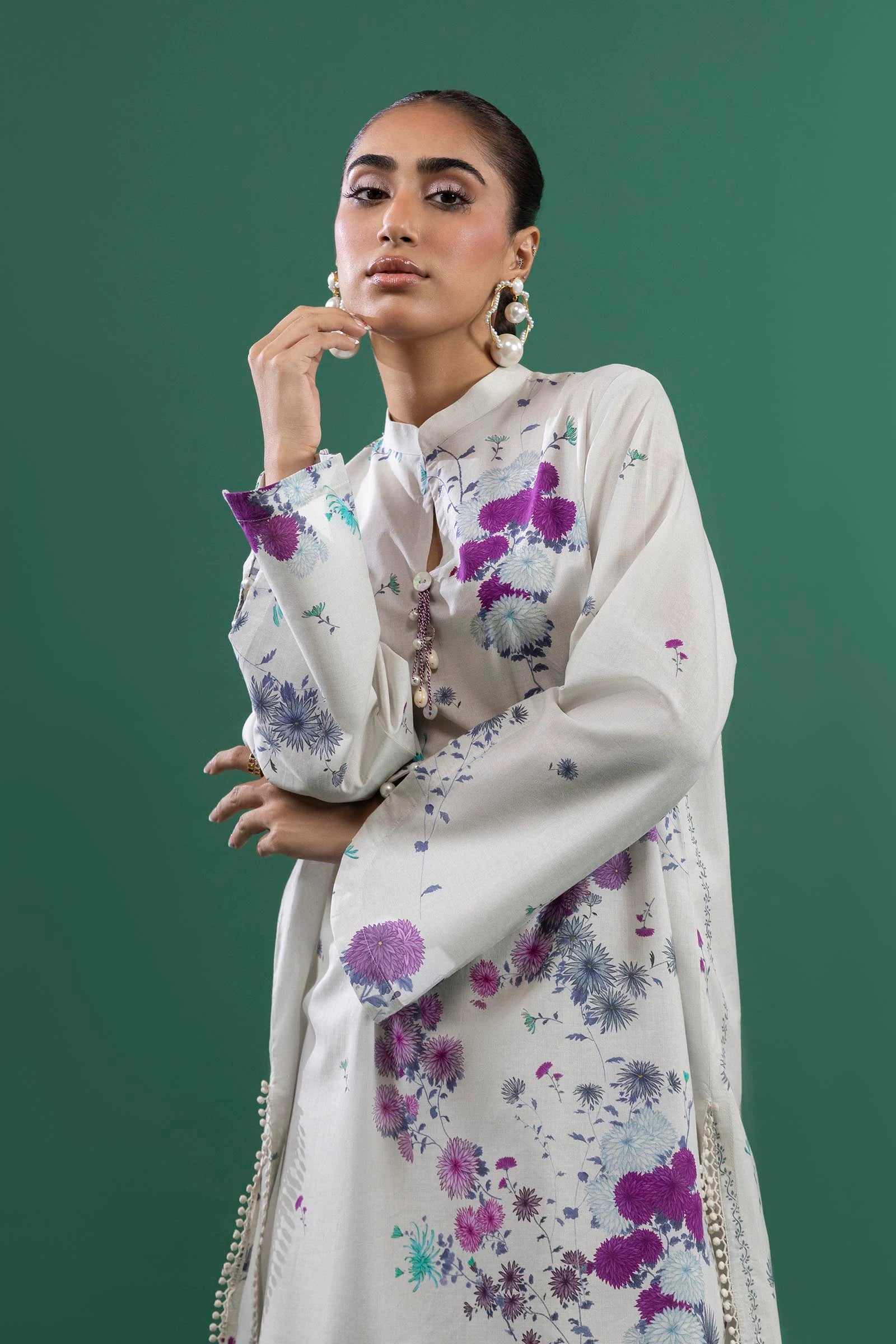 Sana Safinaz 2Pc Printed Lawn Suit H253-006A-2C gulbuy.com