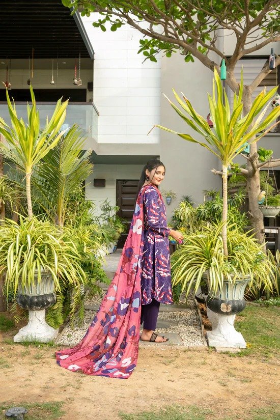 Tawakkal 3Pc Printed Lawn Suit D-1578 gulbuy.com