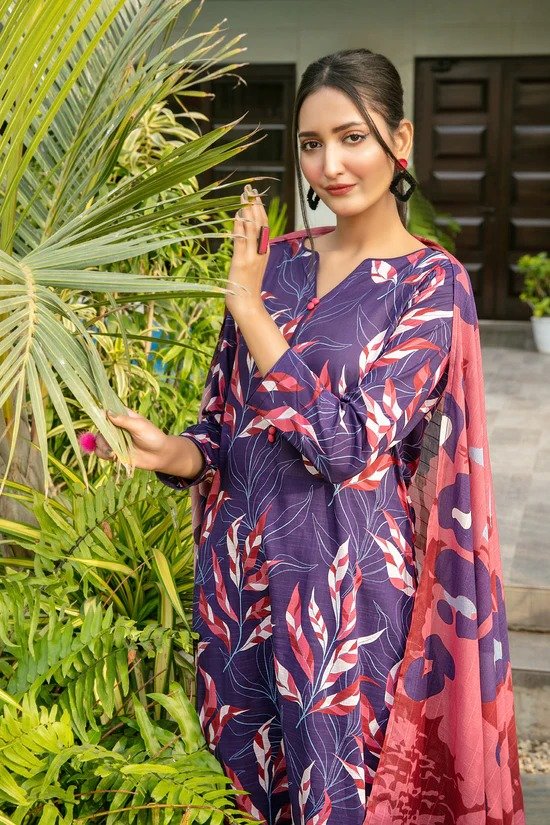 Tawakkal 3Pc Printed Lawn Suit D-1578 gulbuy.com