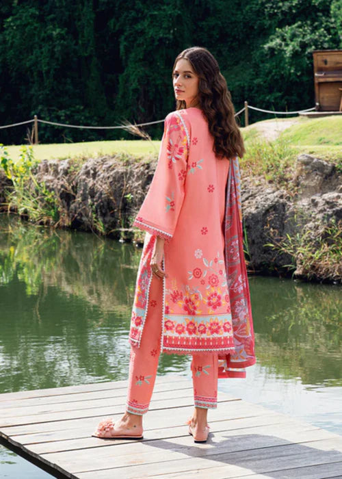 Mushq 3Pc Embroidered Lawn Suit Berry Glint-RNZ-06B-25