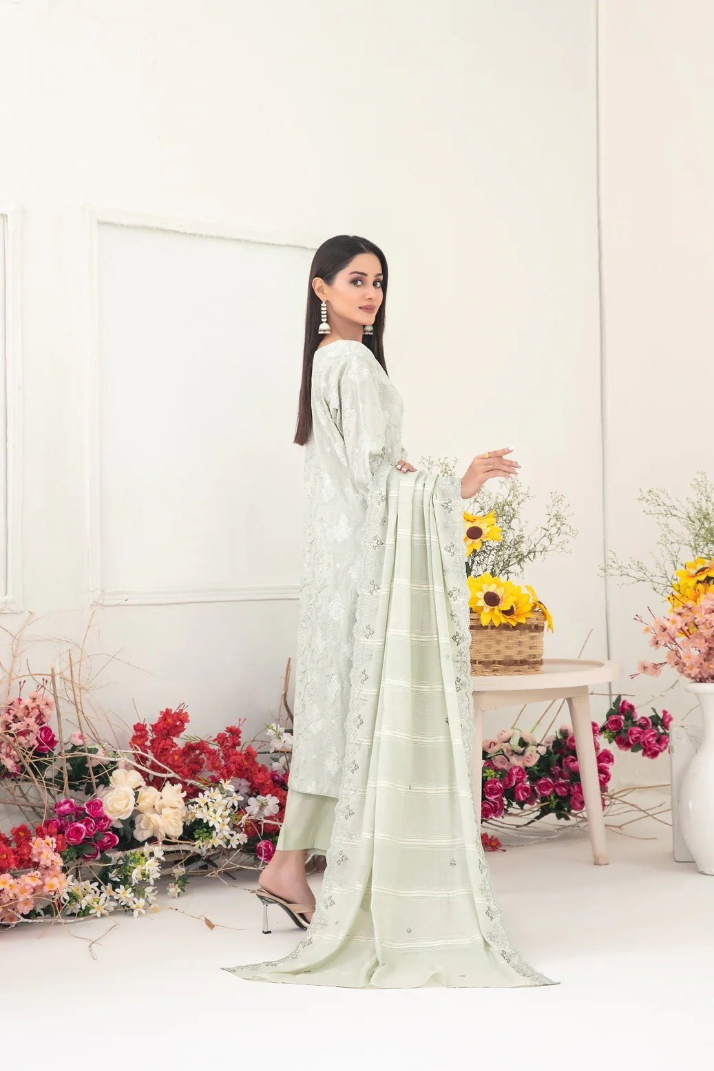Tawakkal 3Pc Embroidered Lawn Suit D-2237-Maneli gulbuy.com