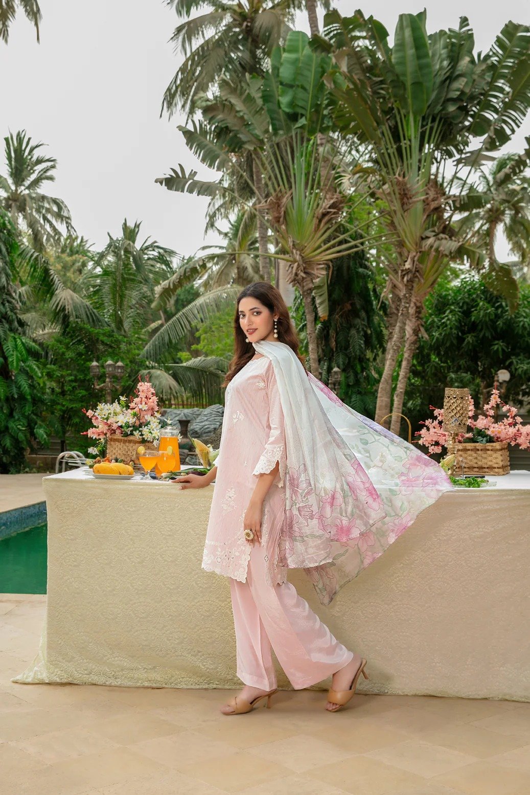 Tawakkal 3Pc Embroidered Lawn Suit D-2132-Layali gulbuy.com