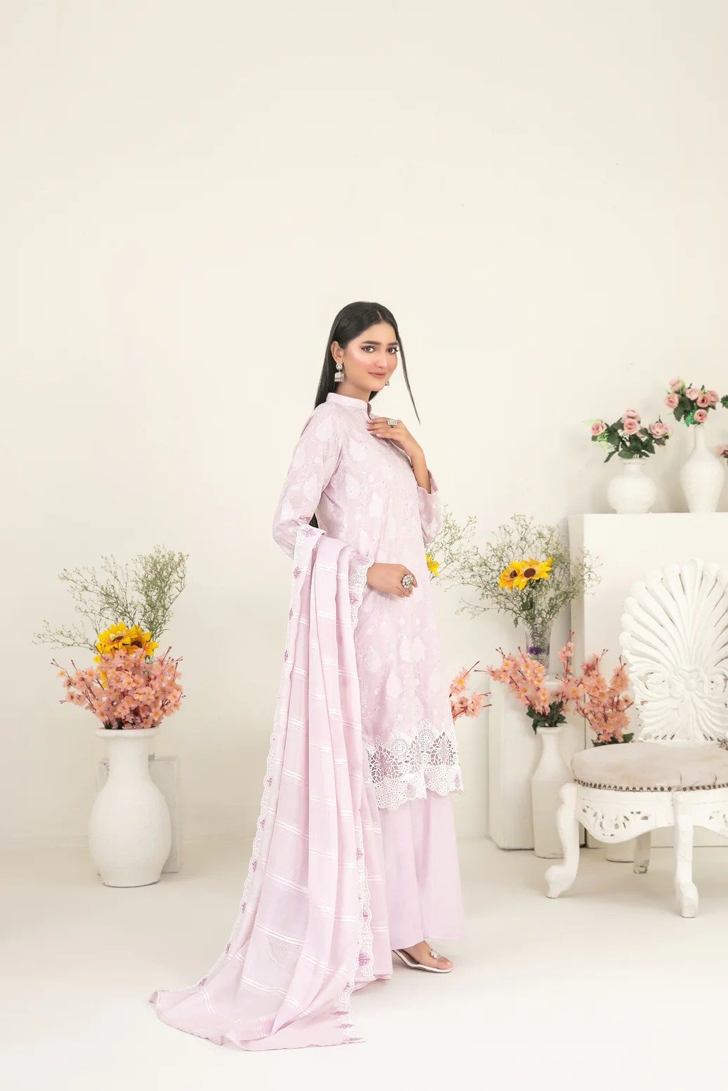 Tawakkal 3Pc Embroidered Lawn Suit D-2234 - Maneli gulbuy.com